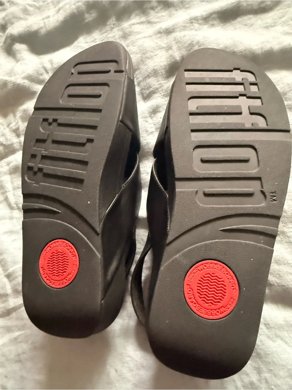 FitFlop Black Crisscross Sling Sandals